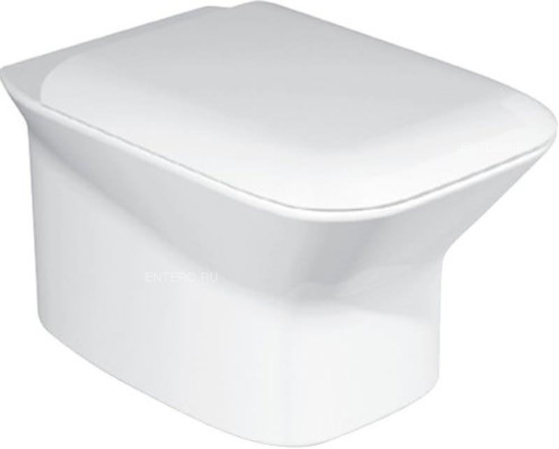 Унитаз подвесной 355х520мм, без сиденья, крепёж в компл., (цв. белый), Prua ZZ