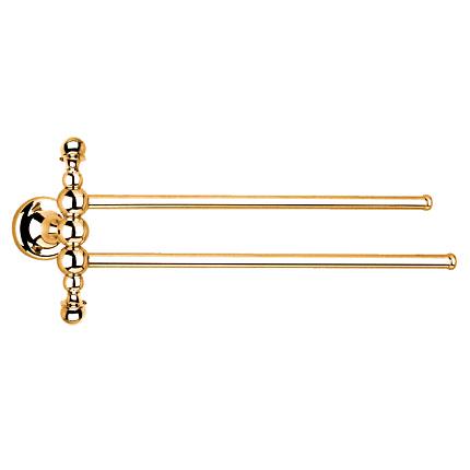 Полотенцедержатель двойной, поворотный 34см, (цв.золото), Serena ZZ