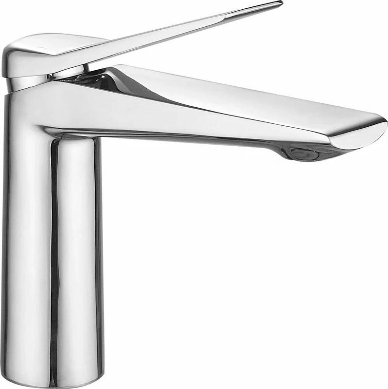 Смеситель для раковины, без донного клапана, цв.хром