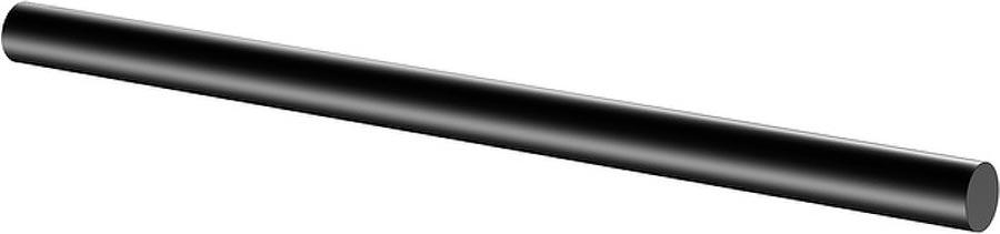 Полотенцедержатель торцевой одинарный 450мм, (цв.черный матовый), Reva ZZ