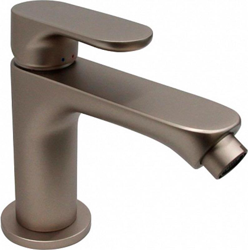 Смеситель для биде OLE однорычажный с донным клапаном, титановый атласный ZZ