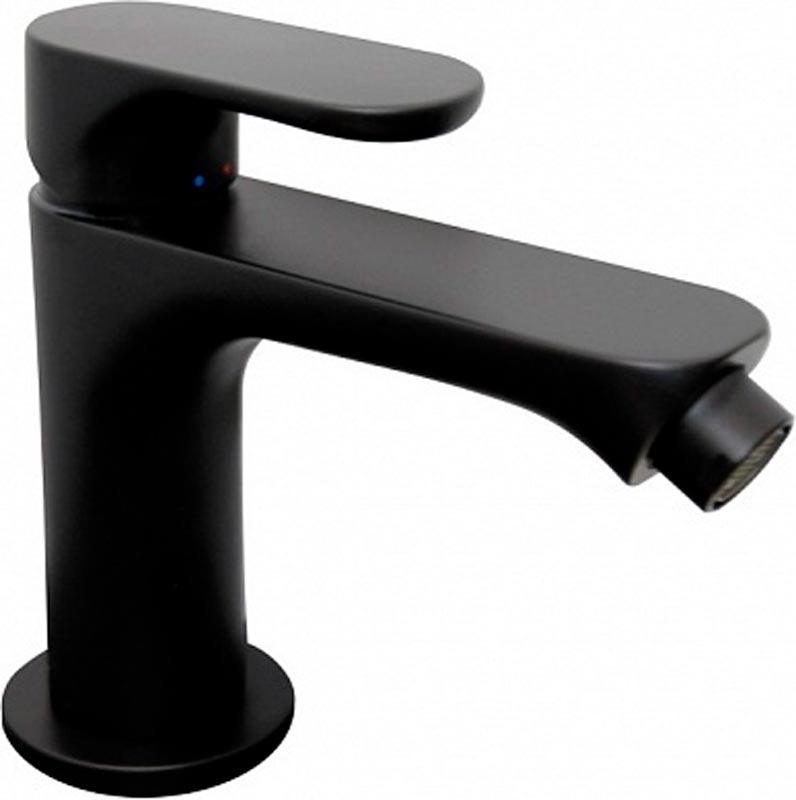 Смеситель для биде OLE однорычажный с донным клапаном, матовый черный ZZ
