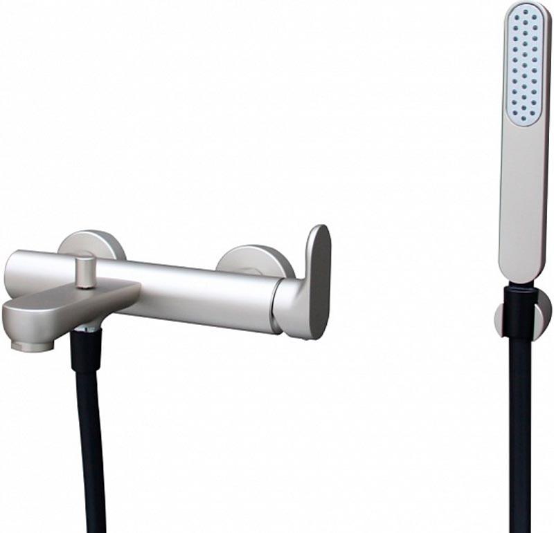 Смеситель для ванны OLE настенный, титановый атласный ZZ