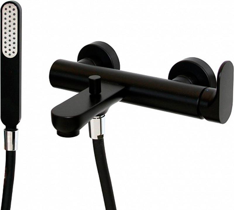 Смеситель для ванны OLE настенный, матовый черный ZZ