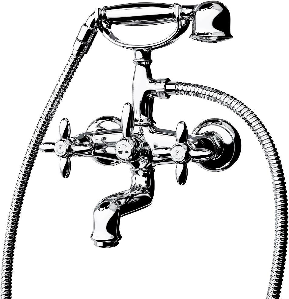 Смеситель для ванны MUSE настенный с переключателем, хром глянец ZZ