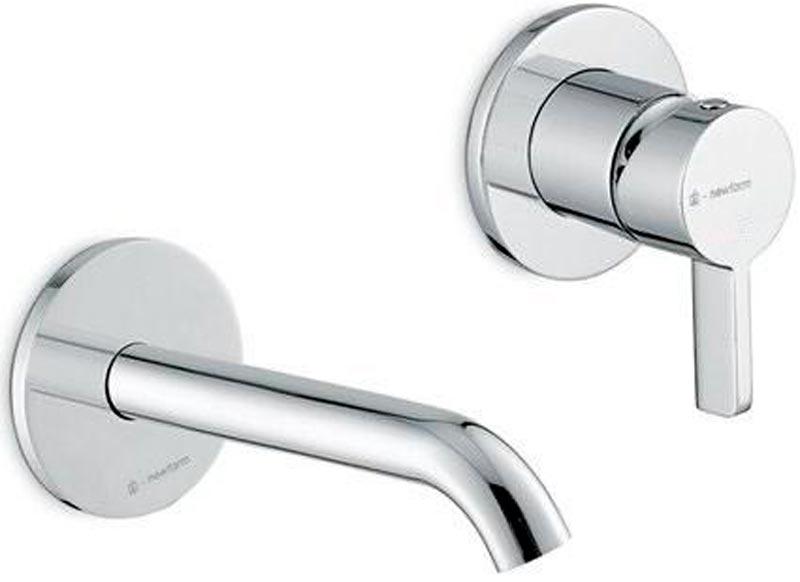 Смеситель для раковины LINEA однорычажный настенный, хром глянец, ZZ