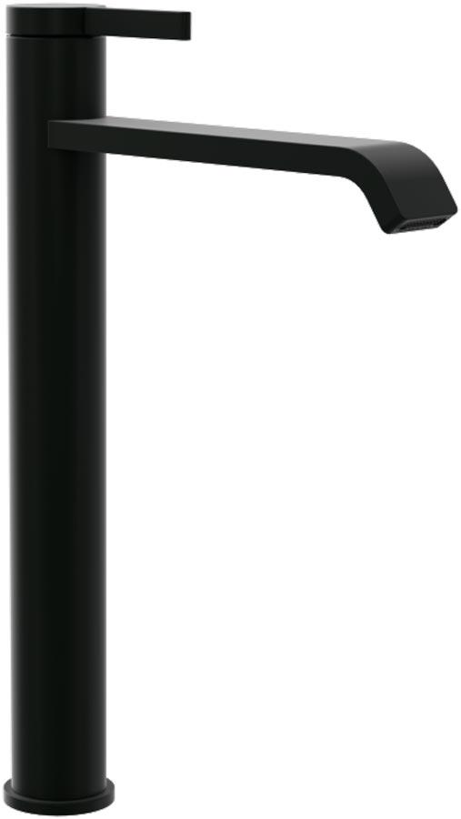 Смеситель для раковины, Высокий, без д/к, (цв.черный матовый), Dawn ZZ