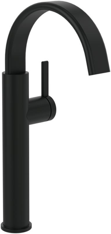 Смеситель для раковины, Высокий, без д/к, (цв.черный матовый), Dawn ZZ