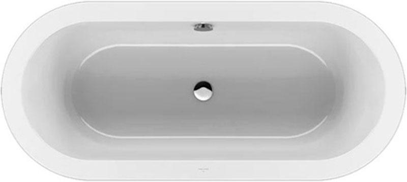 Ванна 1800х800хh440(600)мм, отдельностоящая, слив-перелив цв.хром в компл., (акрил цв.белый), Loop & Friends Oval Duo ZZ