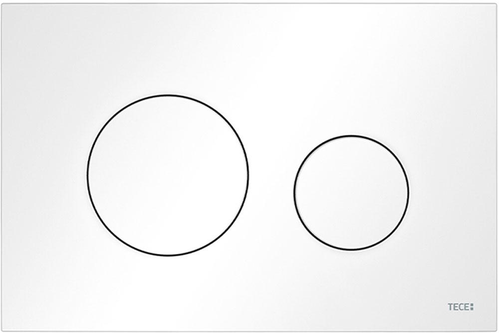 Панель смыва с двумя клавишами, (пластик цв. белый матовый), TECEloop 2.0 ZZ