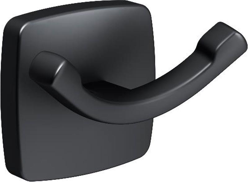 Крючок для полотенец двойной Gem 8.3x5x4.1 см, цв. черный матовый ZZ