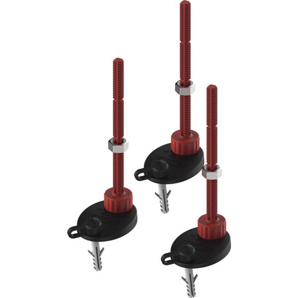 Опоры монтажные (3шт.) для регулир. h дренажного сифона (канала) 95-194мм, Tece ZZ