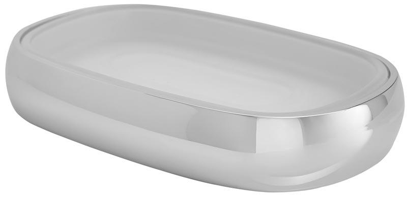 Мыльница стеклянная настольная, хром, Sensation ZZ