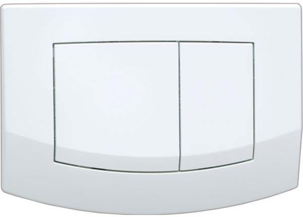 Панель смыва с двумя клавишами, для застенного модуля д/унит., д/горизонт/вертик. установки, (пластик цв. белый), TECEambia ZZ