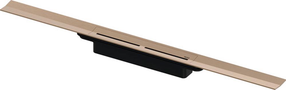 Профиль д/дренажа душа, 800х55мм, укорачив.,монтаж на плиточн.клей над бетон.стяжкой,БЕЗ сифона арт.673002,(цв.сатин,красный,позолочен),Тесе ZZ