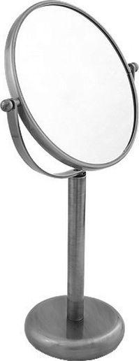 Зеркало косметическое 2-х кратное увелич., настольное, d18см, регулир по высоте37-55см., (цв.хром), Andrea ZZ