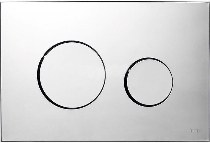 Панель смыва с двумя клавишами, для застенного модуля д/унит., д/горизонт/вертик. установки, (пластик цв. хром глянцевый), TECEloop ZZ