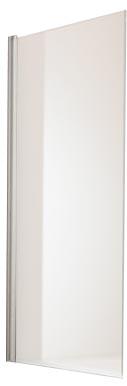 Шторка д/ванной однопанельная 730xh1500мм, (общая ширина 750-765мм), (крепл. прав/лев, проф.хром, cтек 6мм проз. Anti-Plaque), Huppe Design Pure ZZ