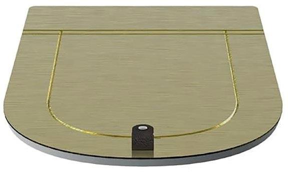 Сиденье для унитаза, БЕЗ микролифта, (петли цв.oro), The One ZZ