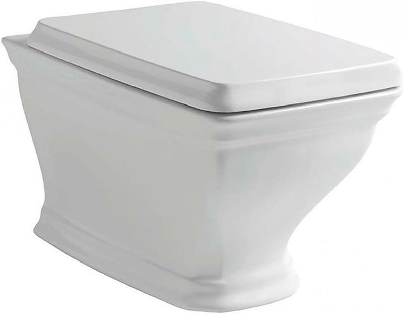 Унитаз подвесной 36х54см, без сиденья, крепёж в компл., (цв.белый), Civitas ZZ