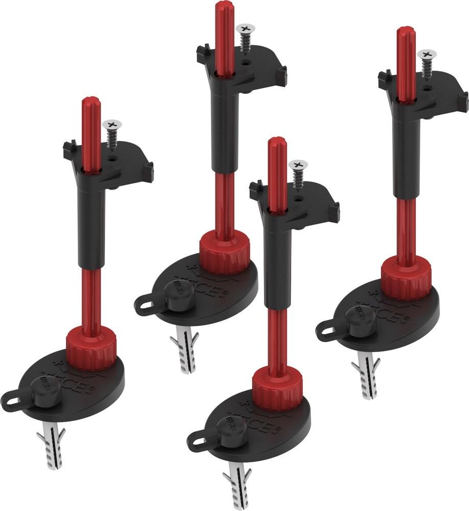 Комплект опор (4шт.) для сифонов, регулировка высоты от плоскости фланца: 64-165мм, TECEdrainpoint S ZZ