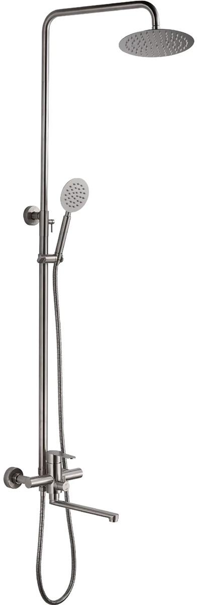 Душевая стойка для ванны и душа Haiba HB801 (HB24801) сталь, аксссуары в компл., цв. хром, ZZ