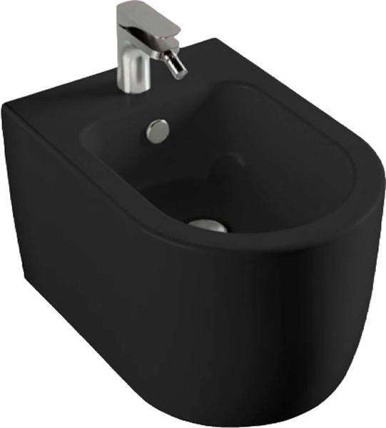 Биде подвесное 36х52см, крепёж в компл., (цв. matt black), Monet ZZ