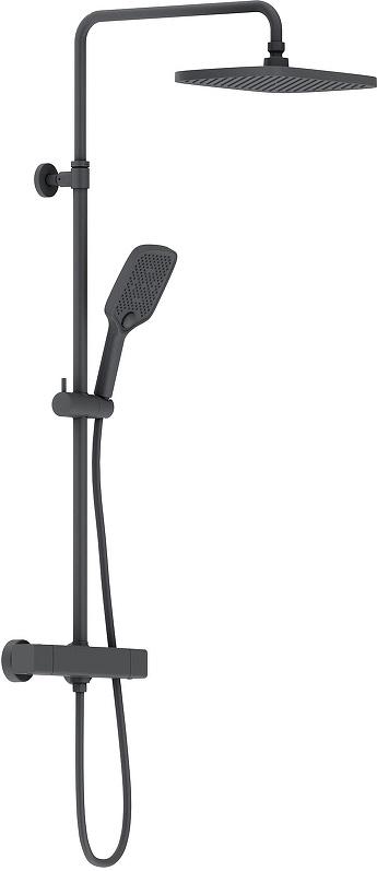 Душевая система Damixa Gala с термостатом, цвет черный ZZ