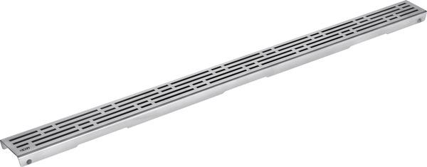 Решётка декоративная для дренажного канала 1500 мм, сатин нерж. сталь, Basic ZZ
