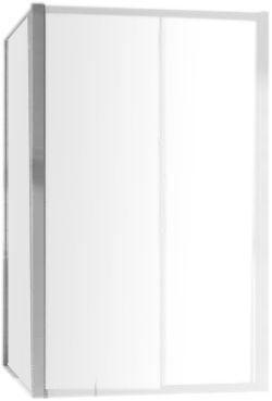 Боковая стенка, 1000(985-1010)хh1900мм,(правая/левая) для сдвижн/распашн. двери,(проф.цв.блест.серебро,стекло прозрачное 4мм), Huppe Alpha 2/PLSDS KL