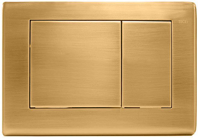 Панель смыва с двумя клавишами, для застенного модуля д/унит., д/горизонт/вертик. установки, (металл, цв. состаренная латунь (бронза)), TECEplanus ZZ