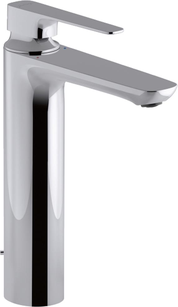 Смеситель для раковины Aleo+, высокий, донный клапан в комплекте, хром