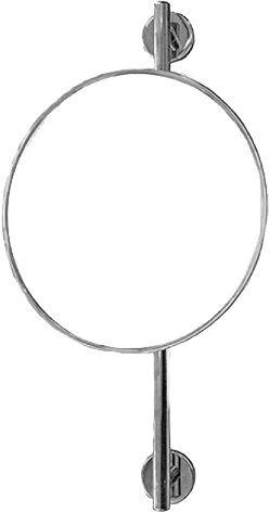 Зеркало косметическое 2-х кратное увелич., настенное, d21см, h41см, на штанге, регулир. по высоте, (цв.хром), Andrea ZZ