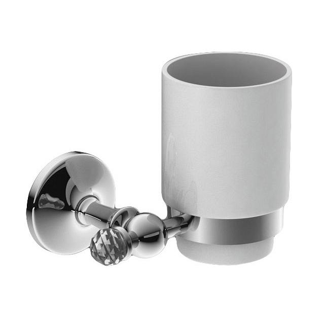 Стакан настенный (цв. хром / керамика), Antic Cristal ZZ