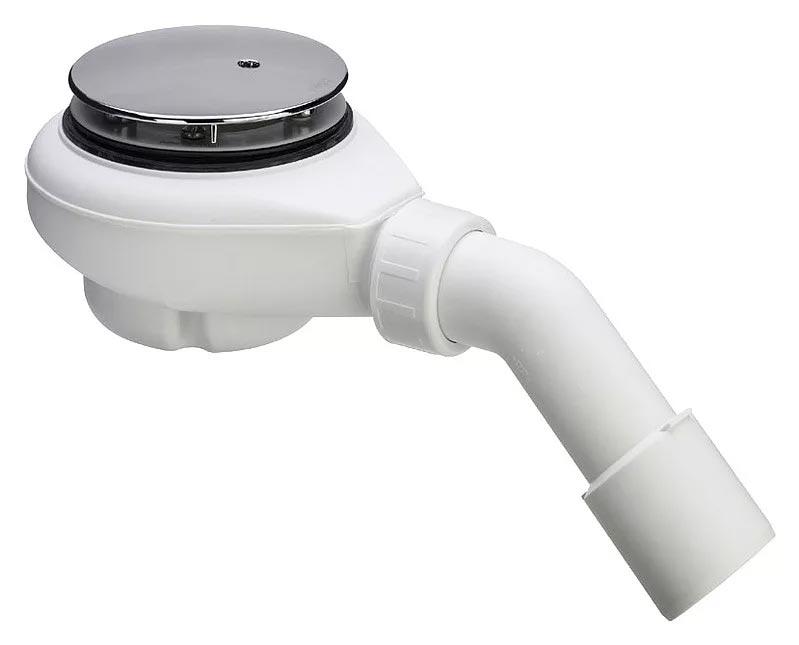 Слив (сифон для поддона) с круглой крышкой сливного отверстия, (цв. хром), для поддонов со сливн. отв. 90мм, V&B ZZ