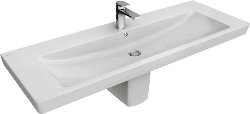 Раковина 1300х470мм, с 1 отв.д/смесит., (цв. R2 Star white ceramicplus), Subway 2.0 ZZ