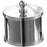 Баночка настольная с крышкой h12хR12см (хром), Dina ZZ