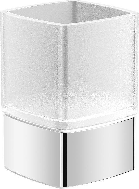 Стакан настольный, (цв.хром / матовое стекло), Vico ZZ