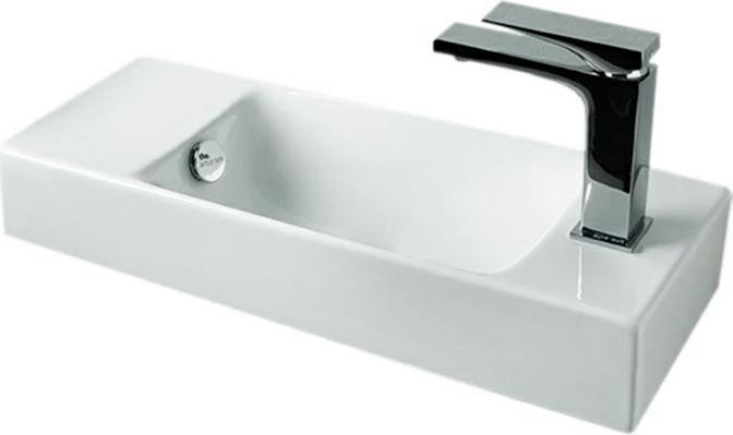 Рукомойник 540х200мм, с 1 отв.д/смесит. справа, с переливом, без крепл., (цв. белый), Brick ZZ