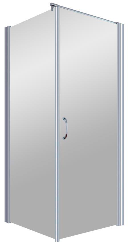 Душевое ограждение EP-Fis, 1200x900x1900 мм (дверь на стороне 90 см), профиль хром мат. стекло "шиннила", БЕЗ поддона ZZ