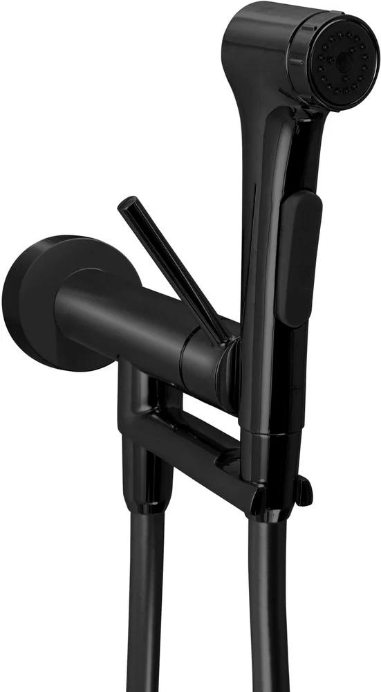 Гигиенический душ Jacob Delafon Elate E28317-BL со смесителем С ВНУТРЕННЕЙ ЧАСТЬЮ и двухрежимной лейкой, цв. черный ZZ