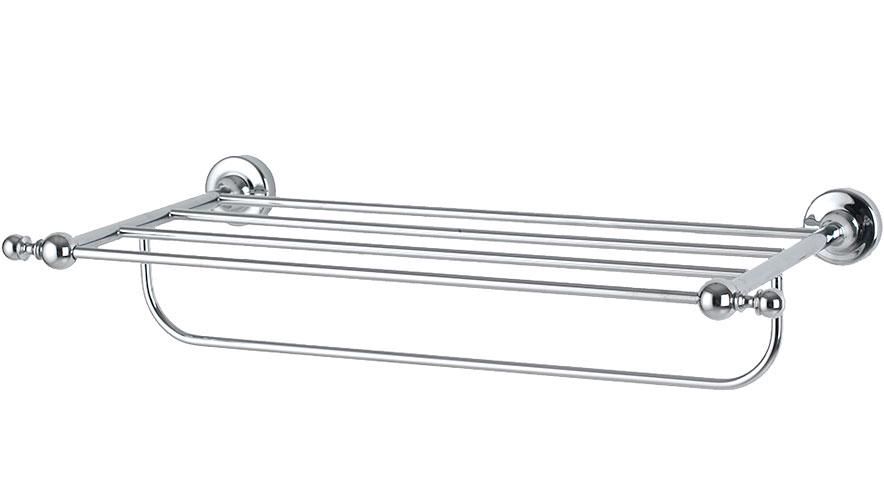 Полка для полотенец 47х24,5хh9см, (цв.хром), Serena ZZ