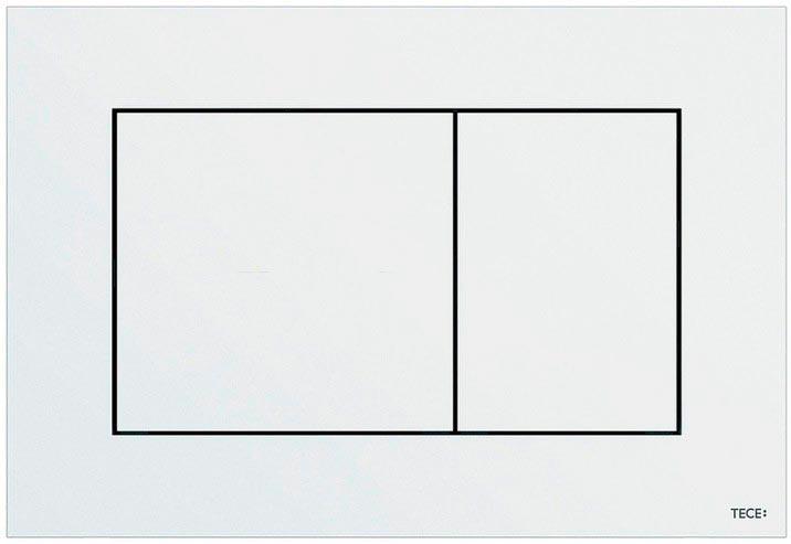 Панель смыва с двумя клавишами (пластик цв. белый глянц.), TECEnow ZZ