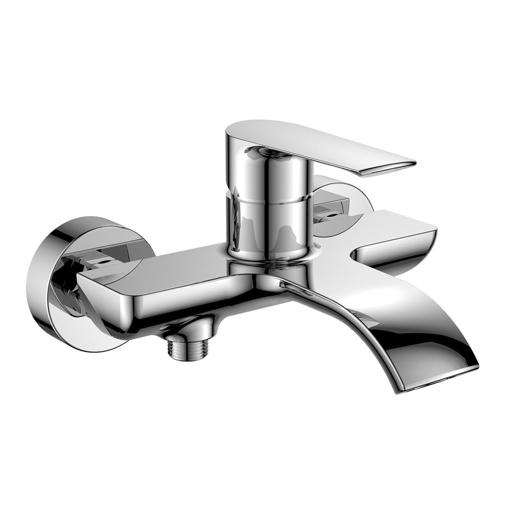 Смеситель для ванны/душа, короткий излив, с установочным комплектом БЕЗ аксессуаров, хром XX