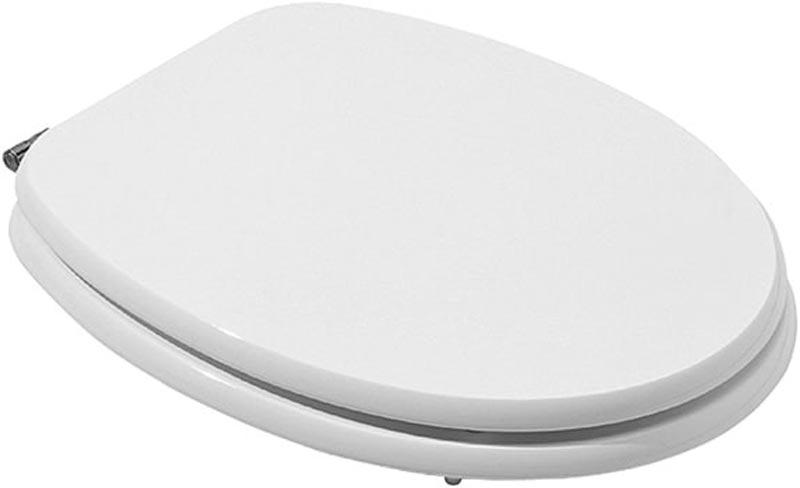 Сиденье для унитаза, с микролифтом, (цв.белый, петли цв.хром), Charme ZZ