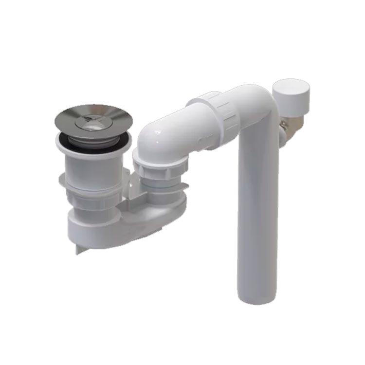 Система слива-перелива для ванн без переливного отверстия, (пластик, цв.хром), ViFlow ZZ