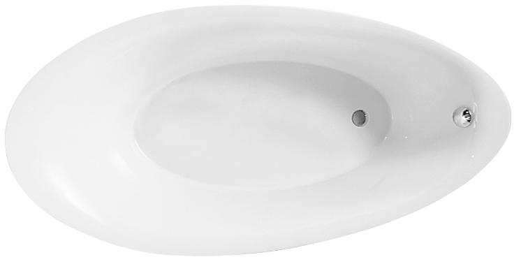 Ванна 190х95хh66,5 + ножки 14,5-18см, встраиваемая, овальная, (кварил), Aveo ZZ