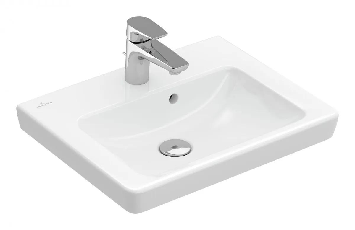 Раковина 500х400мм, с 1 отв.д/смесит., (установка на тумбу), (цв. R1 white ceramicplus) Subway 2.0 ZZ