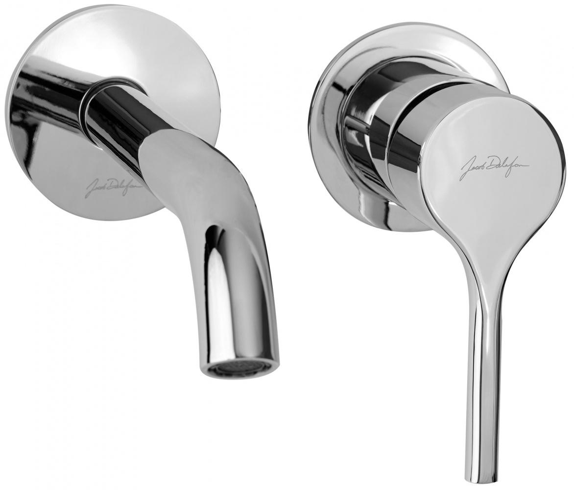 Смеситель встраиваемый для раковины Jacob Delafon Elate E28318-CP С ВНУТРЕННЕЙ ЧАСТЬЮ, на два отверстия, цв. хром ZZ