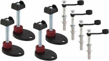 Опоры (4шт.) для регулировки высоты дренажного канала h94-142мм, крепёж в компл., Tece